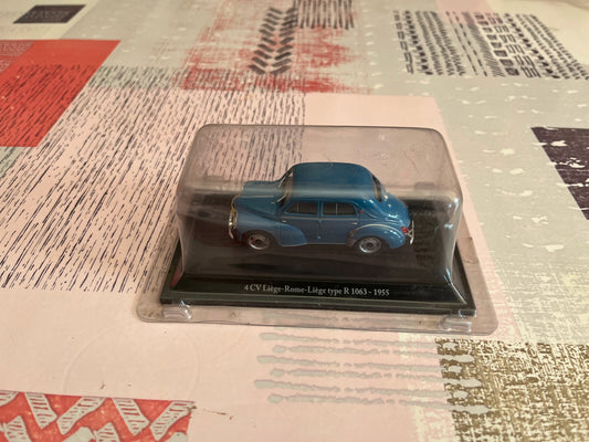 Voiture Miniature Renault 4CV Liège Rome Liège type R 1063 1955 Eligor 1/43
