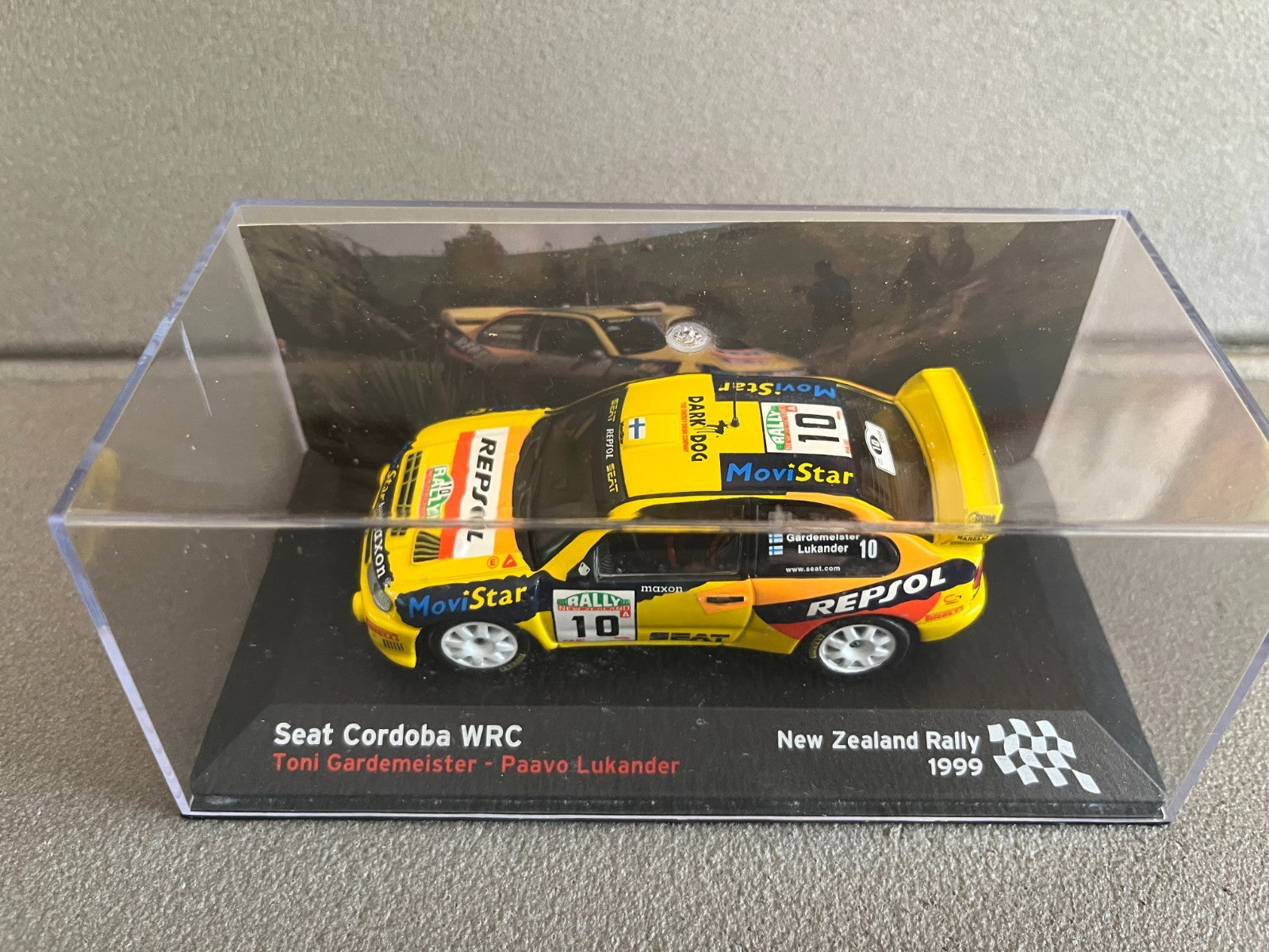 Voiture Miniature Seat Cordoba WRC Rallye New Zealand 1999 au 1/43
