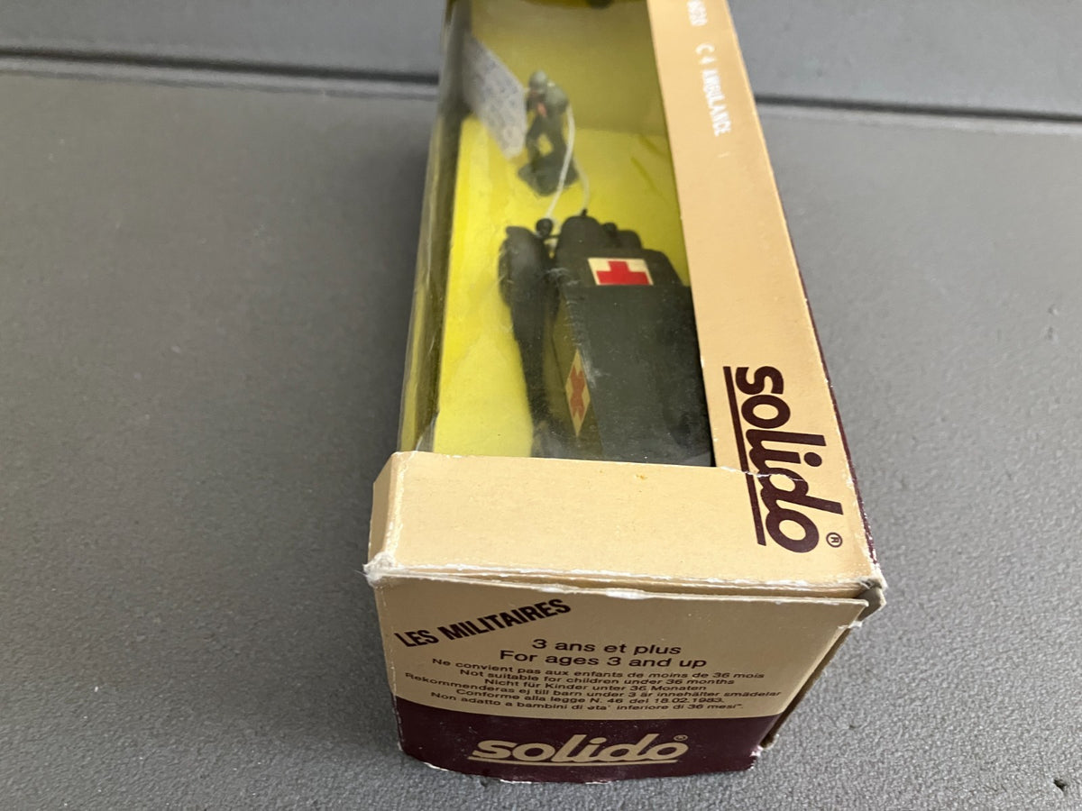 Ancien Miniature Militaire Blindé Citroën C4 Ambulance 6020 Solido France 1/43