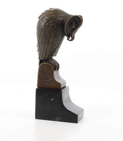 Statue Sculpture Bronze Art Déco Nouveau Hibou Chouette DSBJ-50 Moderne