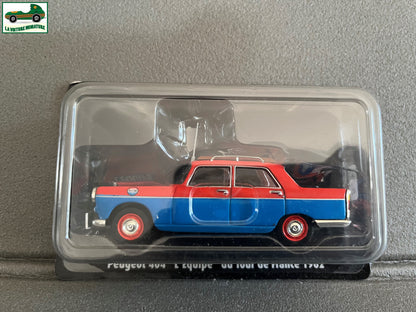 Voiture Miniature Peugeot 404 L'Equipe 1962 Tour de France Vélo Norev 1/43