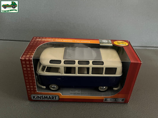 Voiture miniature Volkswagen Combi Samba Bus Kinsmart au 1/24