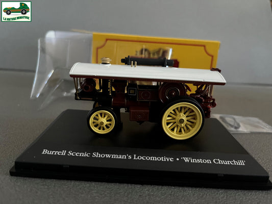 Voiture miniature Cirque Burrell Locomotive Winston Churchill Atlas 1/76
