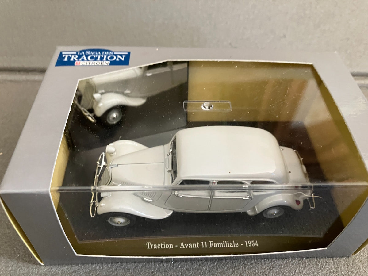 Voiture Miniature Citroen Traction Avant 11 Familiale 1954 Editions Atlas 1/43