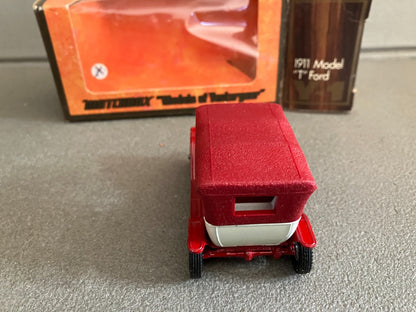 Ancienne Voiture Miniature 1911 Model T Ford Matchbox 1/42