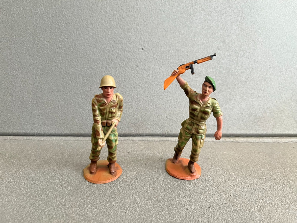 Figurine de Collection Lot Soldats Plastique Ancien Clairet