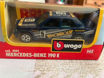 Voiture miniature Burago Mercedes Benz 190 E 4102 au 1/43