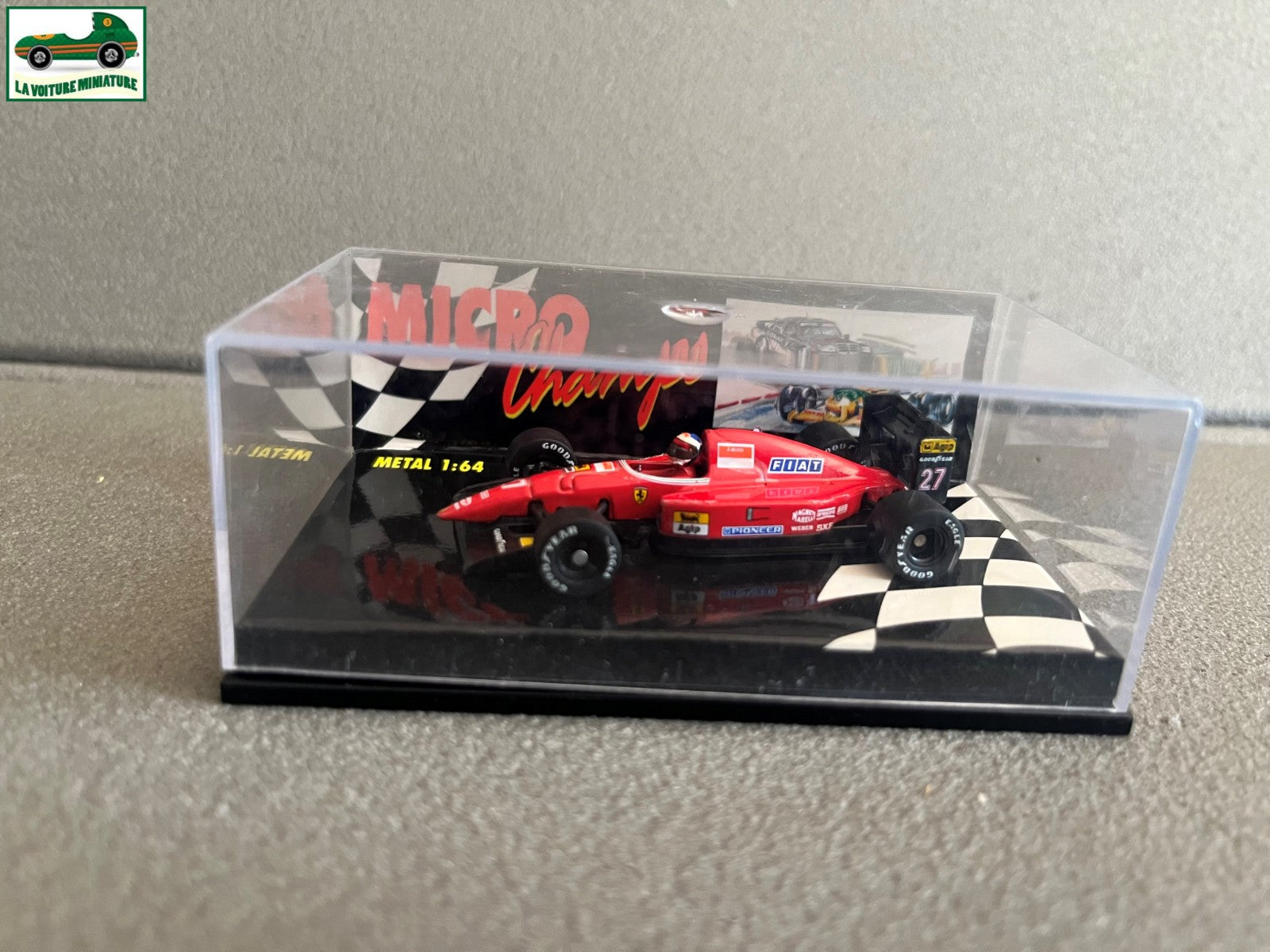 Voiture Miniature Formule 1 F1 Ferrari Alesi MicroChamps Minichamps au 1/64
