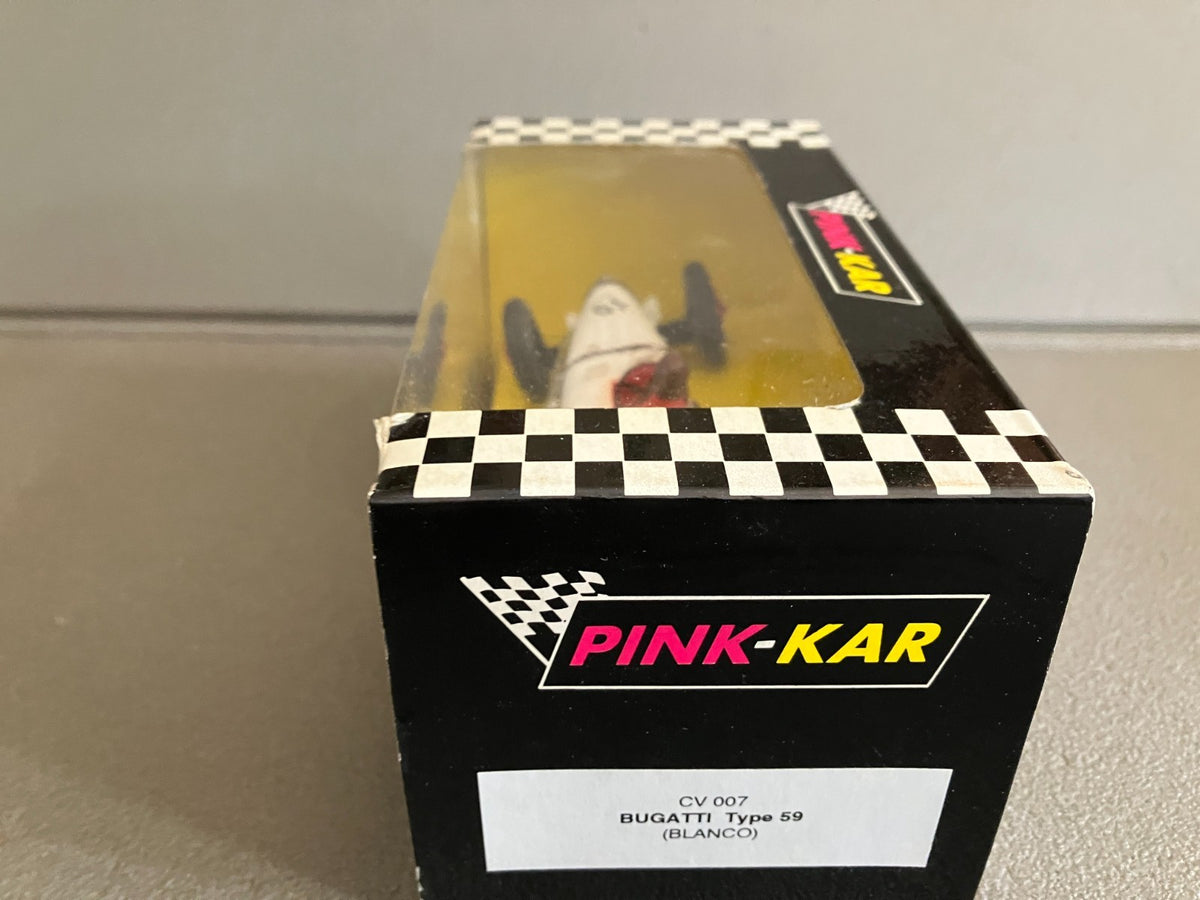 Voiture Miniature Circuit Bugatti Type 59 Pink Kar Slot Spain 1/32