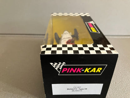 Voiture Miniature Circuit Bugatti Type 59 Pink Kar Slot Spain 1/32