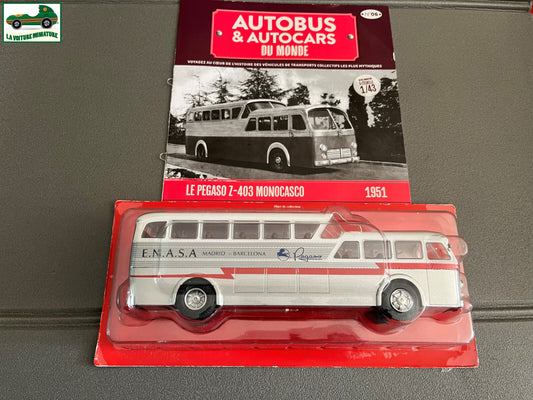 Voiture miniature Pegaso Z-403 Monocasco 1951 1/43 Autobus Autocars du Monde