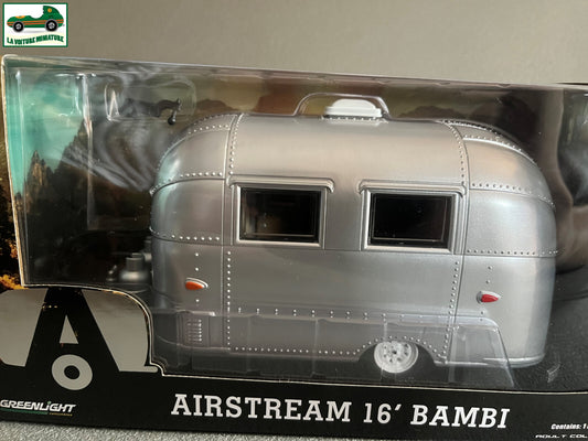 Voiture miniature Caravane AirStream 16 Bambi Greenlight au 1/24