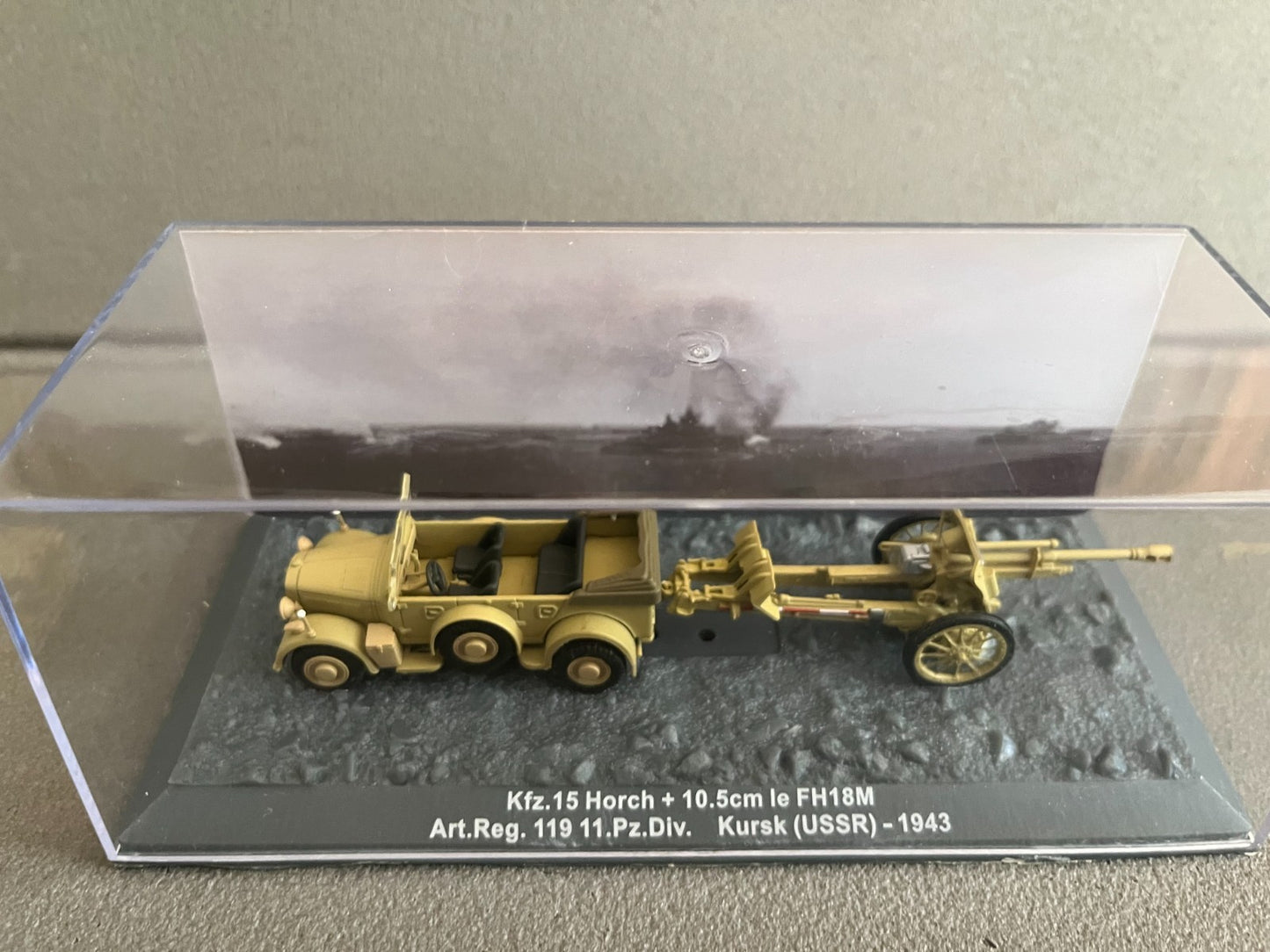 Miniature Militaire Char Tank Blindé Kfz. 15 Horch 10.5 cm le FH18M Altaya 1/72