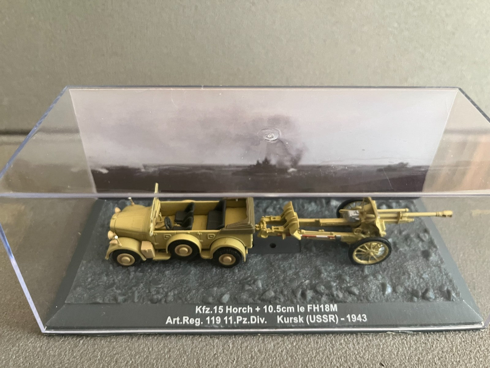 Miniature Militaire Char Tank Blindé Kfz. 15 Horch 10.5 cm le FH18M Altaya 1/72