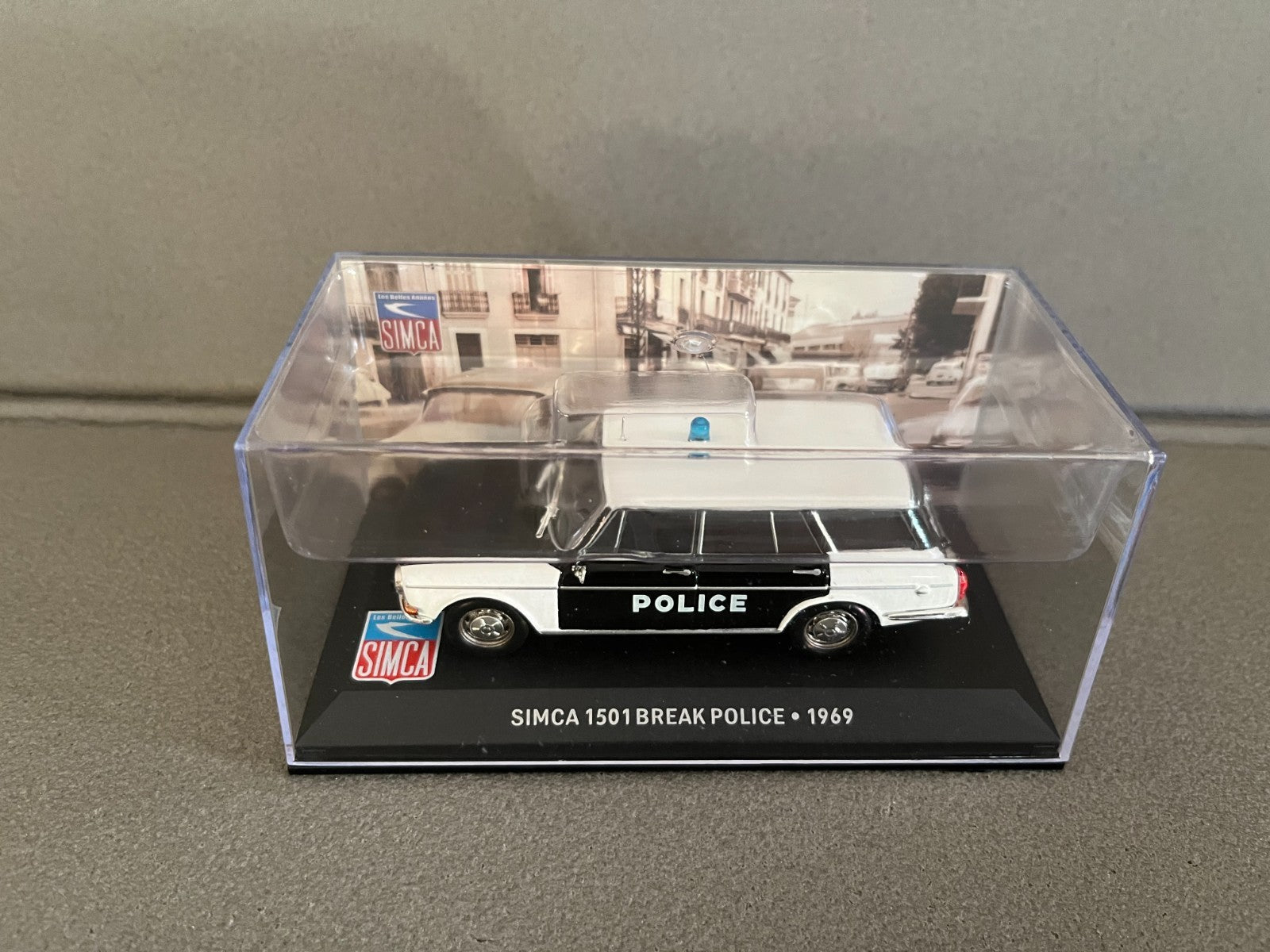 Voiture Miniature Simca 1501 Break Police 1969 Altaya au 1/43