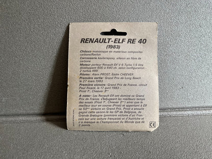 Voiture miniature F1 Renault Elf RE 40 1983 Elf Competition 1/53 Type Majorette