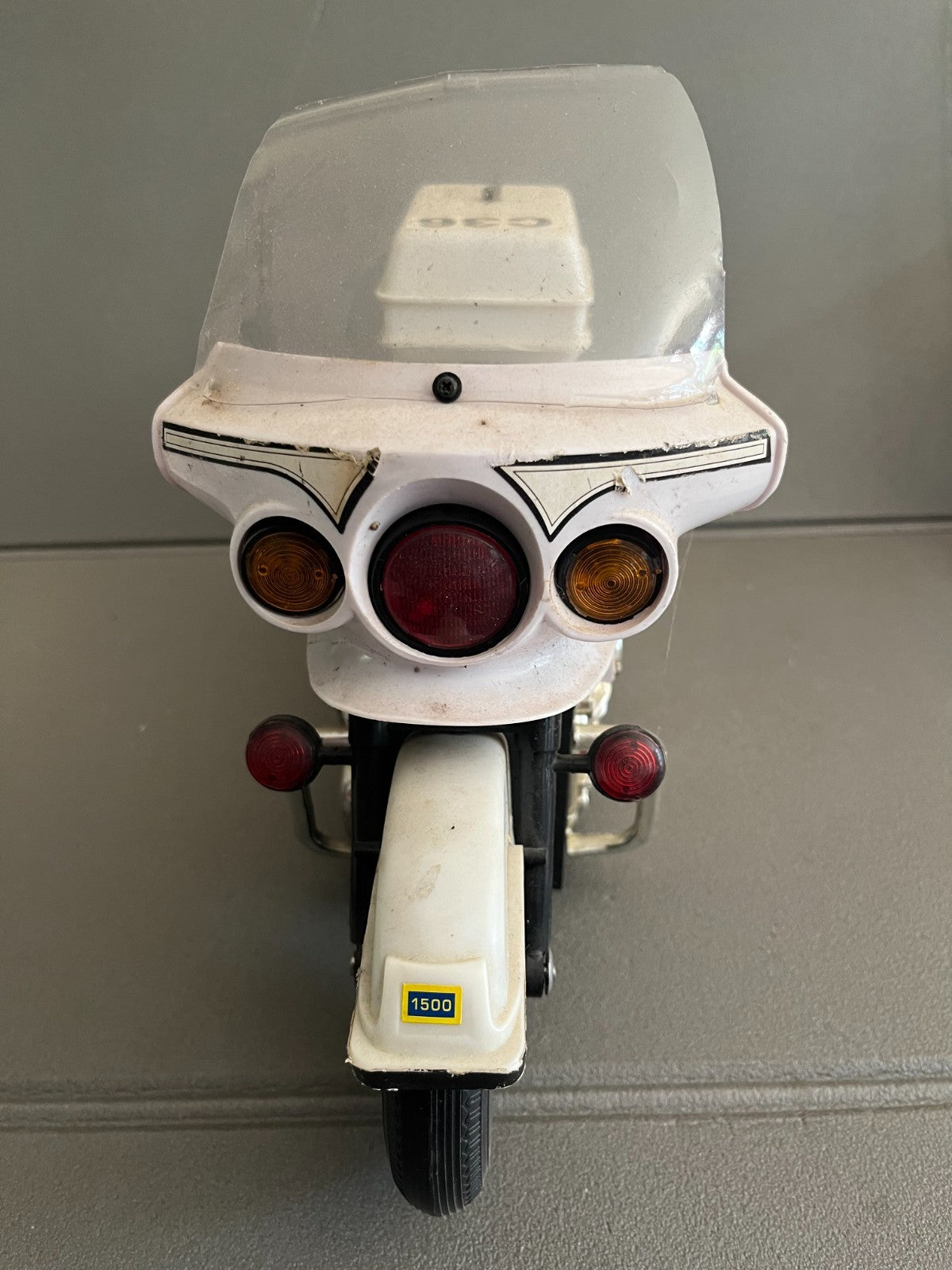 Jouet Ancien Plastique Moto Police California Highway Patrol Super 1500 Pile