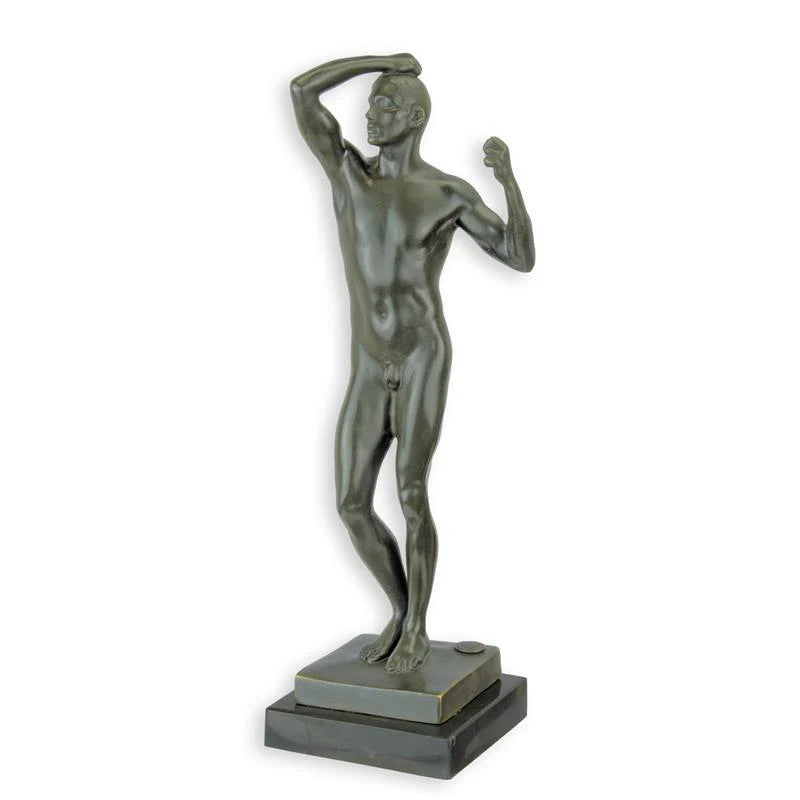 STATUE MODERNE SCULPTURE BRONZE ADAM