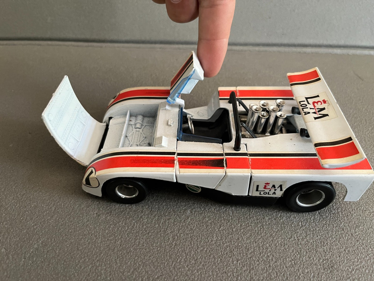 Ancienne Miniature Voiture Lola LEM 260 Can-AM Polistil 1/26