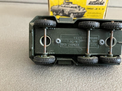 Ancienne Miniature Militaire Blindé Char Combat Car M. 20 200 Solido France 1/50