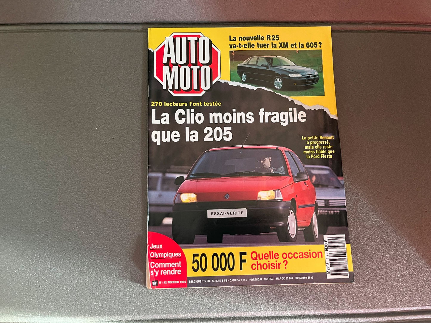 Livre Revue Voiture Automobile AutoMoto N°112