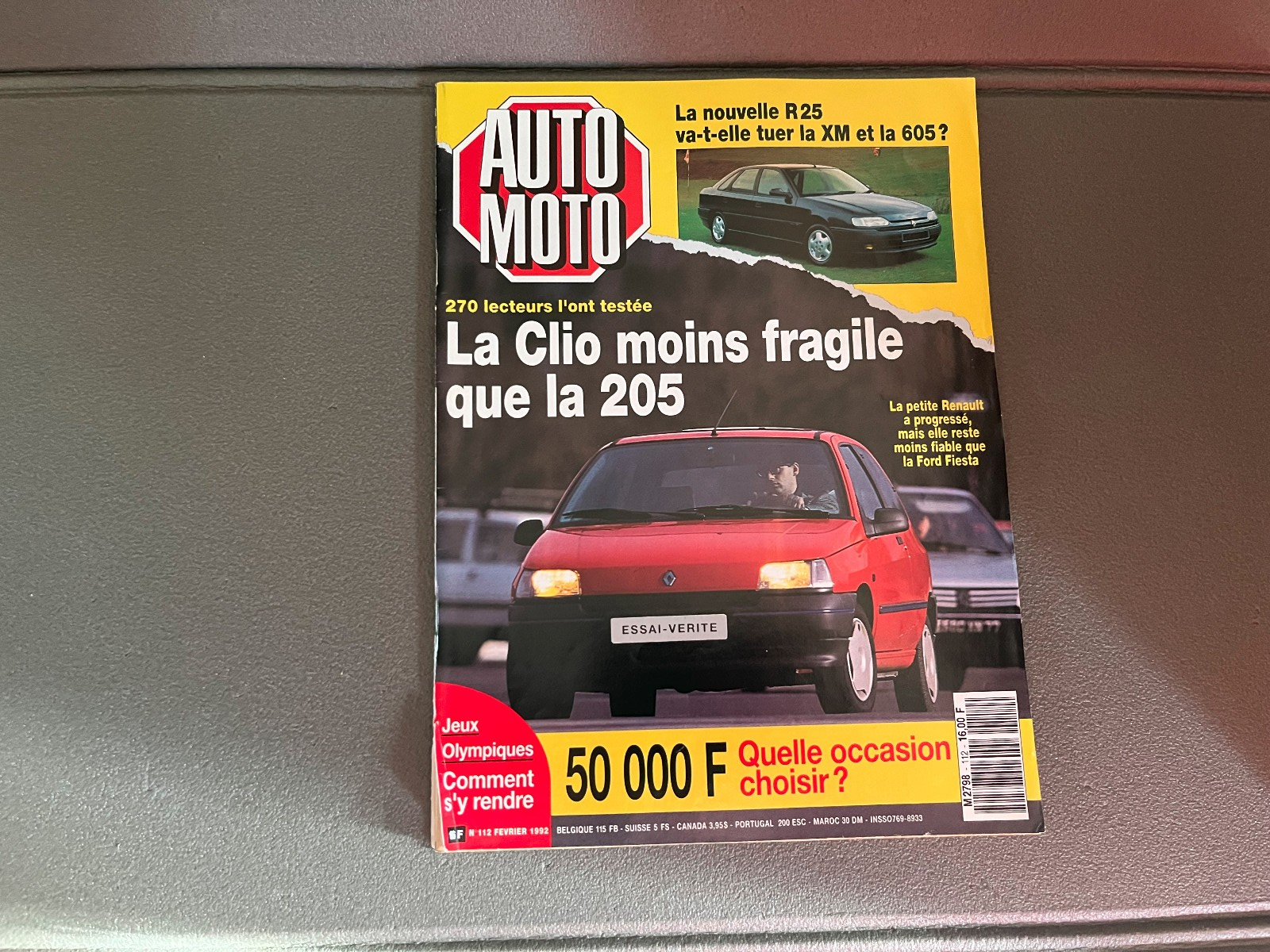 Livre Revue Voiture Automobile AutoMoto N°112