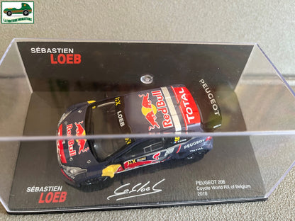 Voiture miniature Peugeot 208 Coyote World RX Belgium 2018 Loeb 1/43