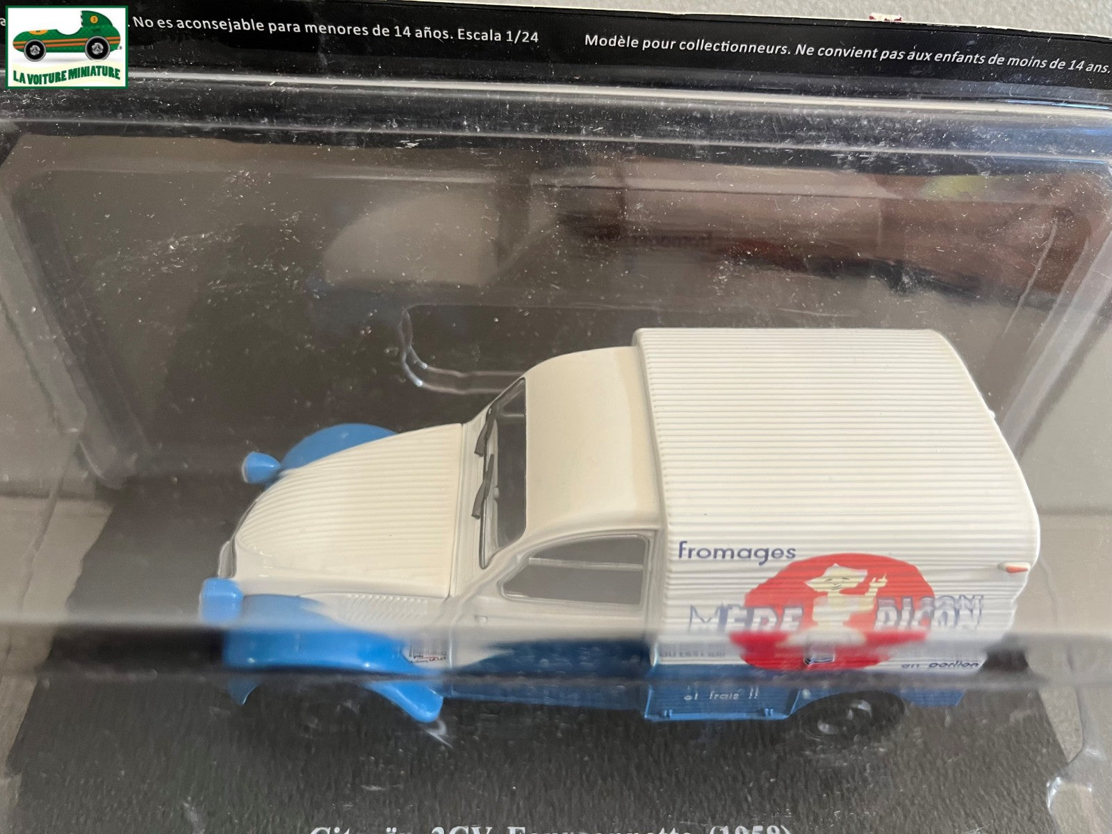 Voiture miniature Citroen 2CV Fourgonnette Mère Picon 1958 Test Hachette 1/24