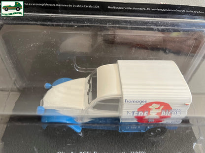 Voiture miniature Citroen 2CV Fourgonnette Mère Picon 1958 Test Hachette 1/24