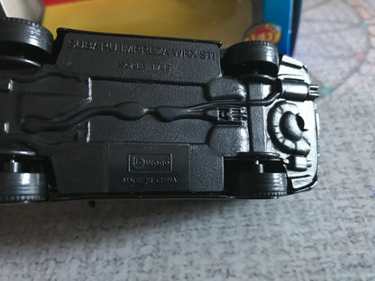 Voiture miniature Burago Street Fire Subaru Impreza WRX STI au 1/43