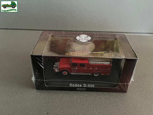 Voiture miniature Camion Pompiers Dodge D-500 Editions Atlas au 1/72