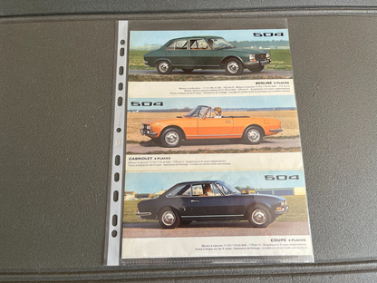 Ancien Dépliant Brochure Documentation Automobile Peugeot 304 504