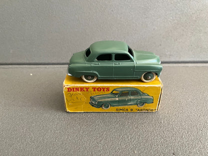 Ancienne Miniature Voiture Simca 9 Aronde Dinky Toys France 24U Boite