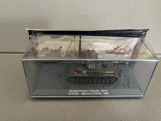 Miniature Militaire Char Tank Blindé Pz.Kpfw.IV Ausf. G USSR 1942 Altaya 1/72