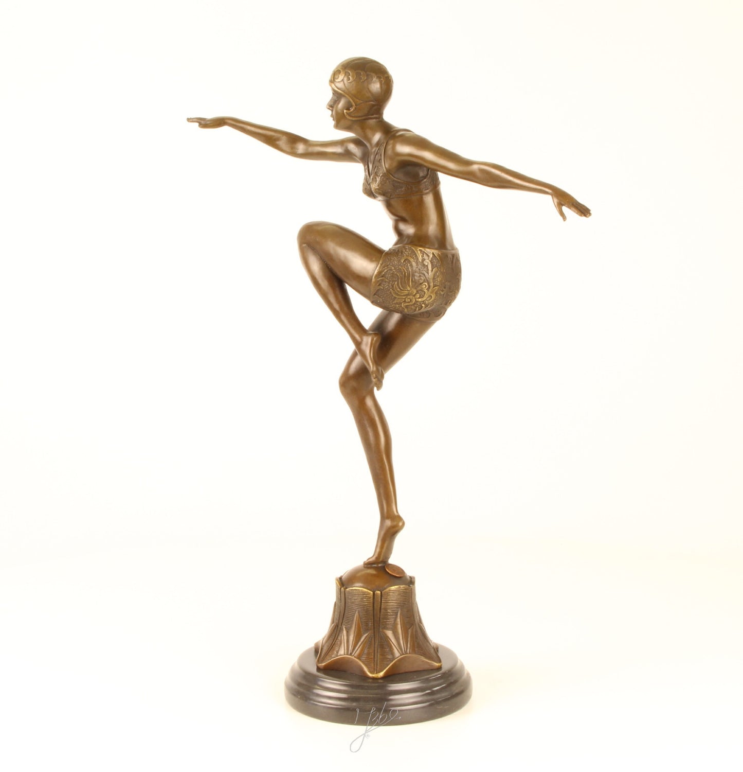Statue Sculpture Bronze Art Déco Nouveau Danseuse Avec Brio DSBJ-25 Moderne
