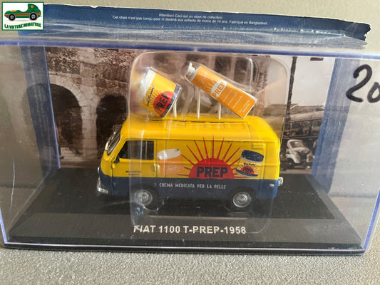 Voiture miniature publicitaire utilitaire Fiat 1100 T-PREP 1958 au 1/43