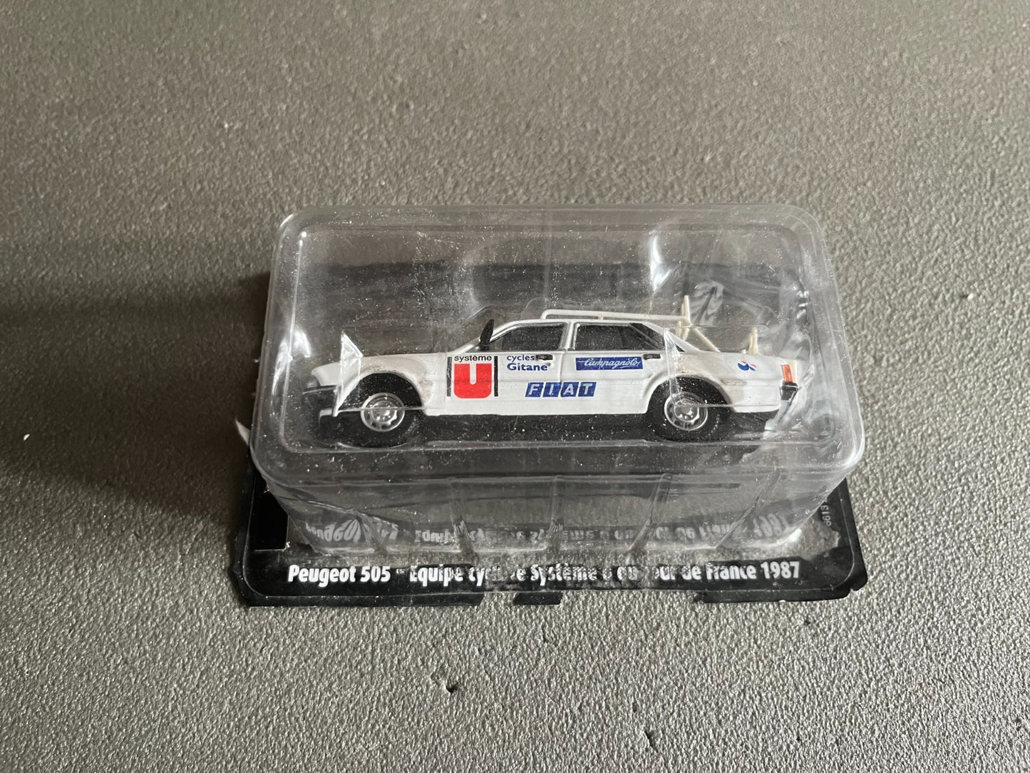 Voiture Miniature Peugeot 505 1987 Tour de France Vélo Norev 1/43