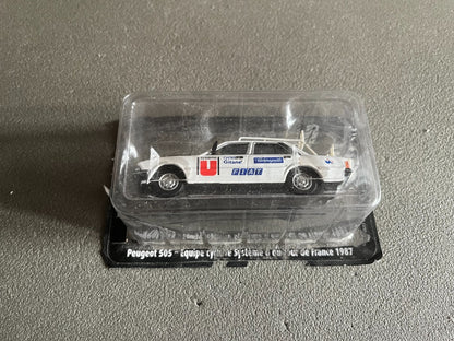 Voiture Miniature Peugeot 505 1987 Tour de France Vélo Norev 1/43