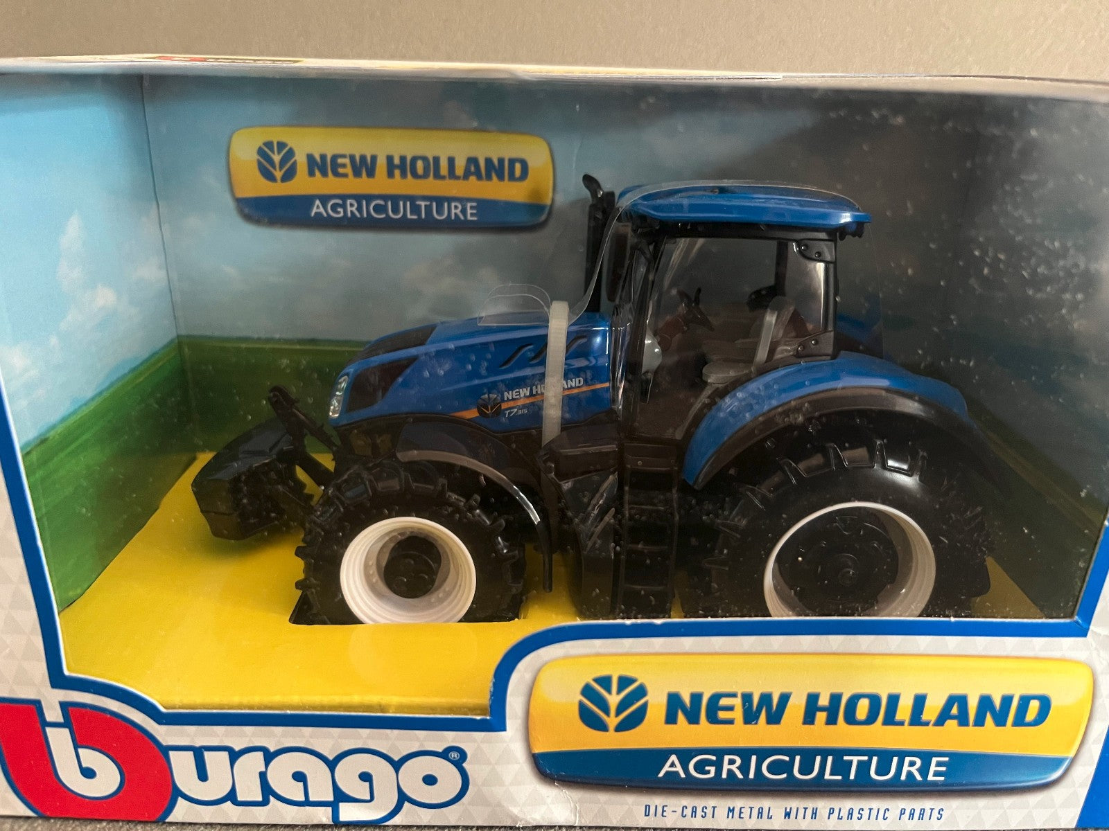 Voiture miniature Tracteur Agricole New Holland T7 315 1/32 Burago