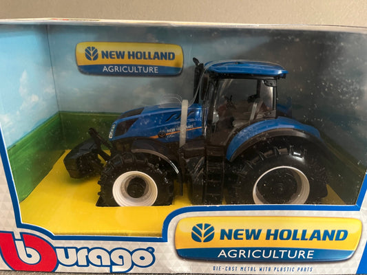 Voiture miniature Tracteur Agricole New Holland T7 315 1/32 Burago