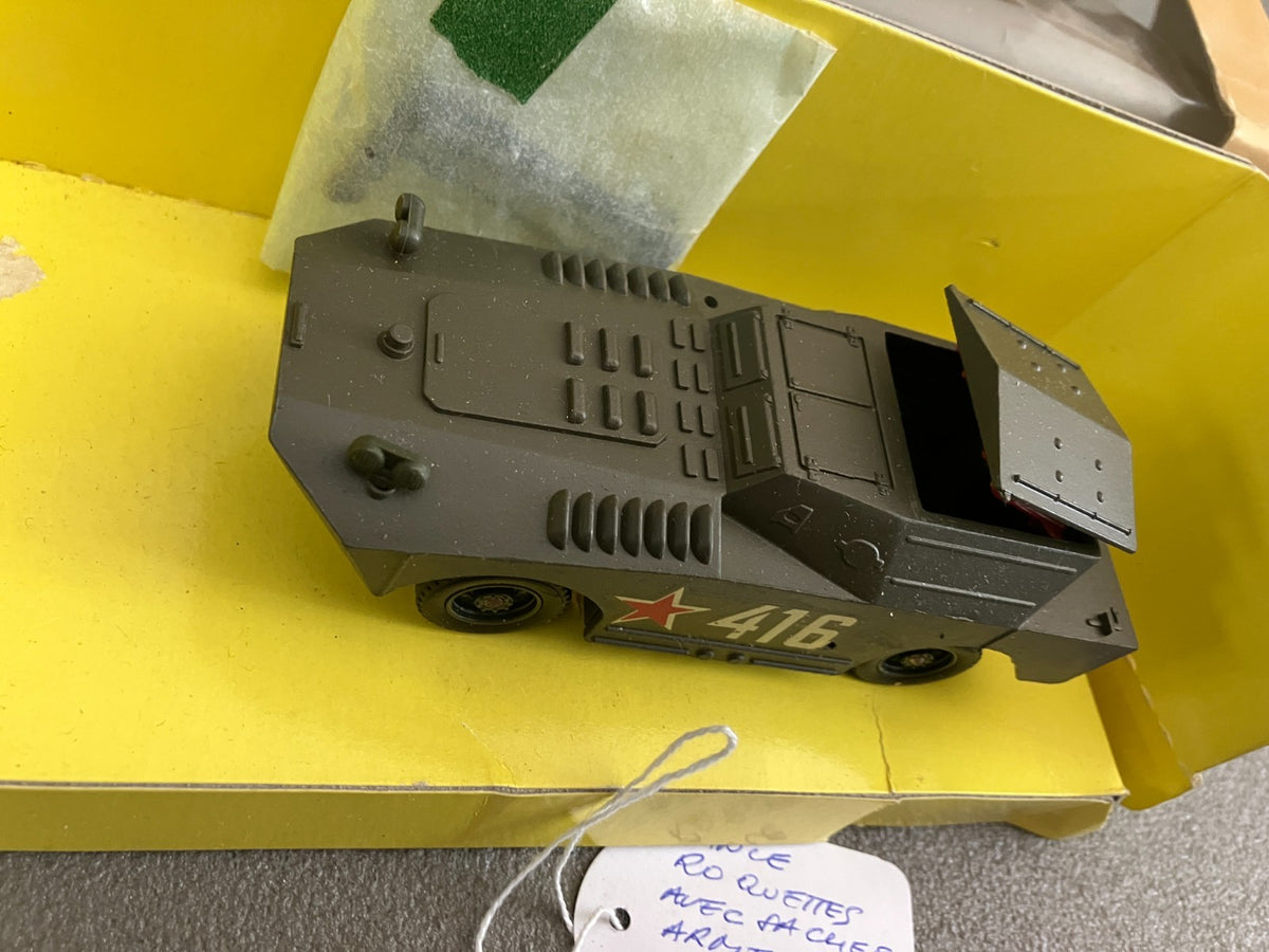 Ancien Miniature Militaire Blindé BTR 40 6031 Lance Roquette Solido France 1/50