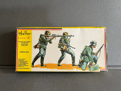 Maquette Militaire Figurine Soldat Heller Appui Feu Groupe Combat Allemagne 1/35