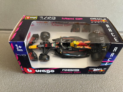 Voiture miniature Collection Formule 1 F1 Red Bull RB19 Miami GP Burago au 1/43