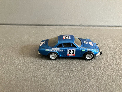 Ancienne Voiture Miniature Kit résine monté Renault Alpine A110 Duvi Corse 1/43