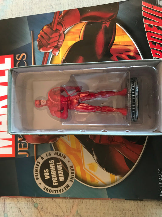 Figurine Collection Résine Métallique Marvel Jeu d'échecs Pion Blanc Daredevil
