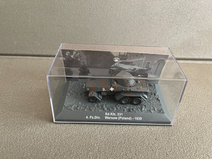 Miniature Militaire Char Tank Blindé Sd.Kfz. 231 (6-rad) 1939 Altaya 1/72