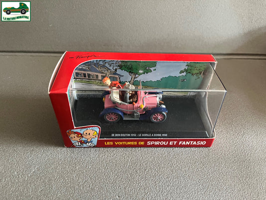 Voiture Miniature De Dion Bouton 1912 La Gorille à Bonne Mine Spirou 1/43