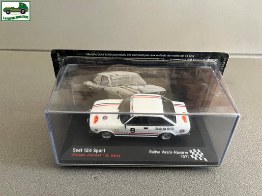 Voiture Miniature Seat 124 Sport Rallye Vasco Navarro 1971 au 1/43