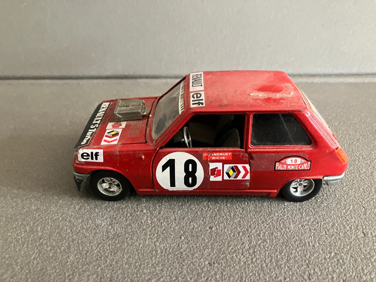 Ancienne Voiture Miniature Renault R5 Rallye Monte Carlo Burago Italy  au 1/24