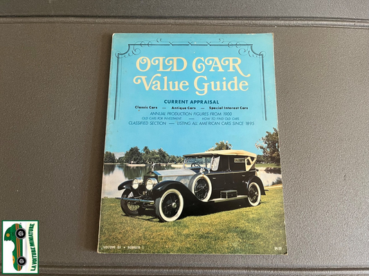 Livre Voiture Automobile Old Car Value Guide Volume III Number 1